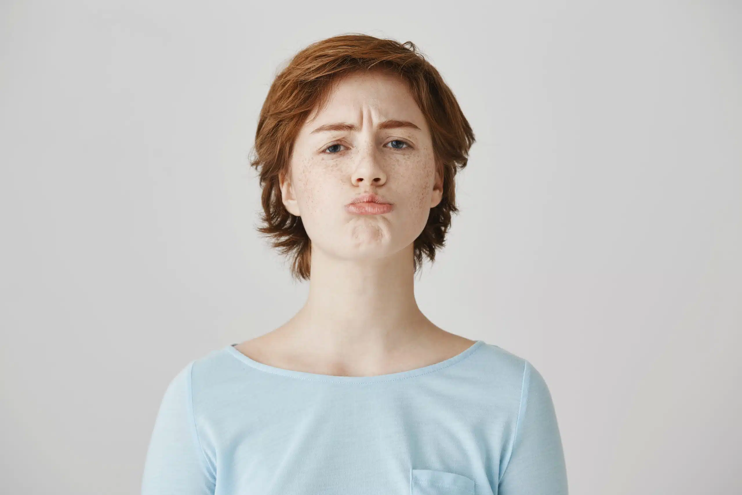 Erdbeerkinn einer Frau Erdbeerkinn einer Frau